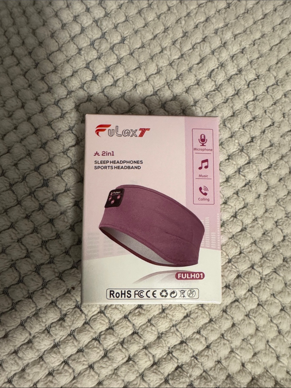 2-in-1 Sleep Headband for Women - Pink